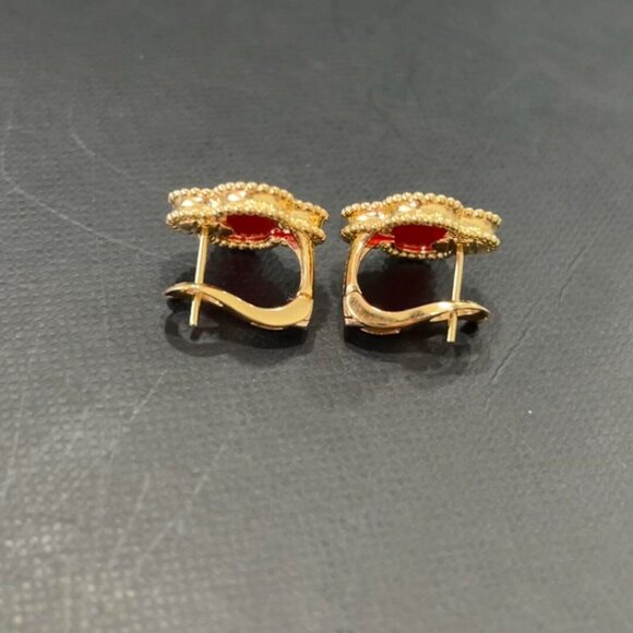 Van Cleef & Arpels red earrings - Picture 5 of 6